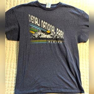 Denali National Park Alaska T shirt men's large